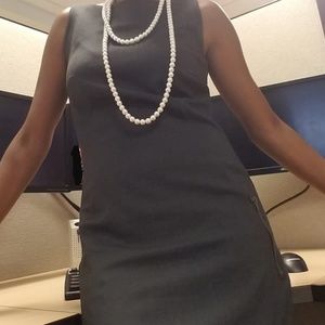 Charcoal gray size small career dress de.corp